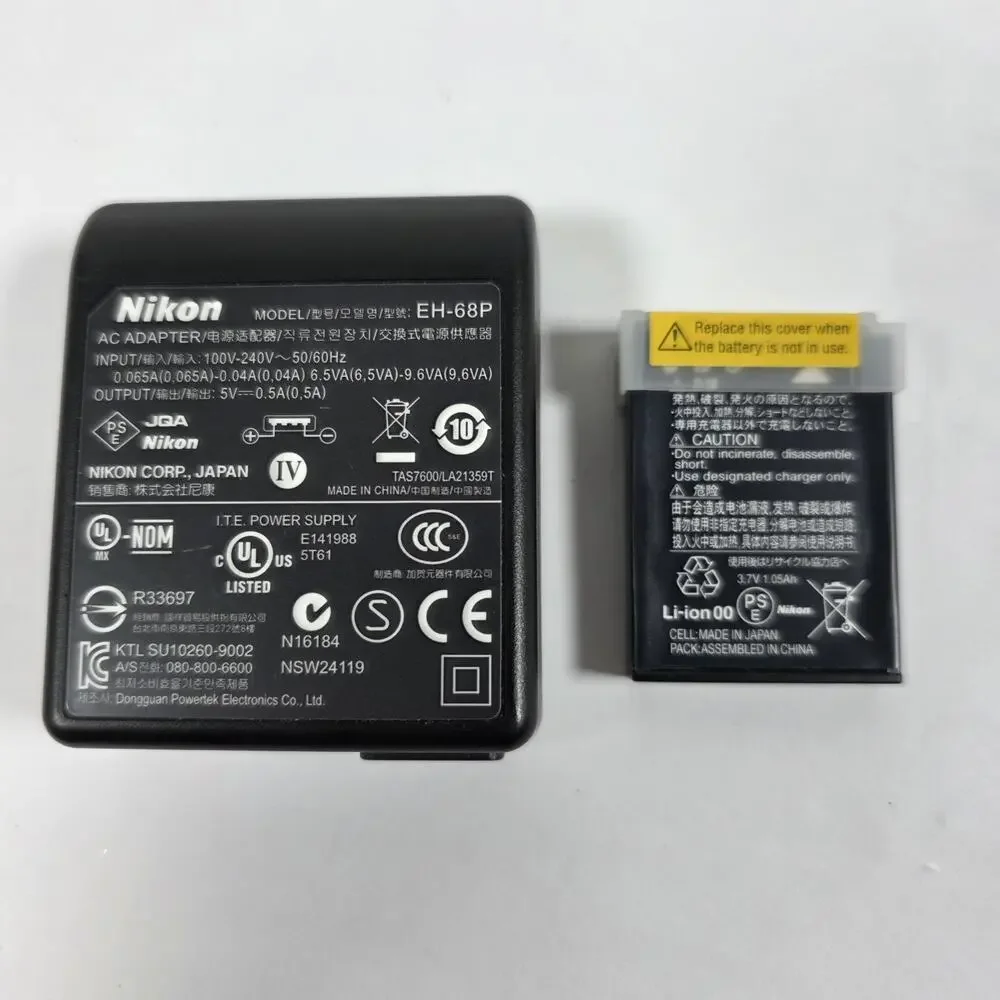 Nikon Coolpix S6000 14.2MP Digital Camera Silver w/7x Zoom Bundle Tested